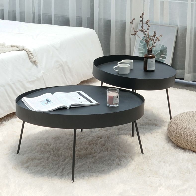 Geometric Metal Coffee Table Modern 4 Legs 15.7''/23.6''/31.5'' Cocktail Table Clearhalo 'Coffee & Accent Tables' 'Coffee Tables' 'coffee_tables' 'furn' 'furn_coffee_tables' 'Furniture' 'furniture_coffee_tables' 'Living Room Furniture' 1200x1200_c5ad02e8-e6ba-4458-b7a3-ee9ecaa251d3