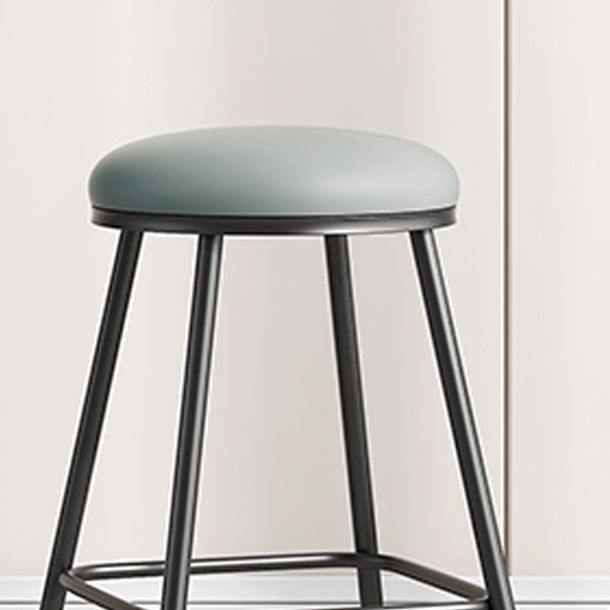 Scandinavian Backless Footrest Barstool Matte Finish Upholstered Home Stool Clearhalo 'Bar Furniture' 'Bar Stools' 'bar_stools' 'furn' 'furn_bar_stools' 'Furniture' 'furniture_bar_stools' 'Kitchen & Dining Furniture' 1200x1200_c5b0ed0c-721d-467f-855b-d6e972e38089