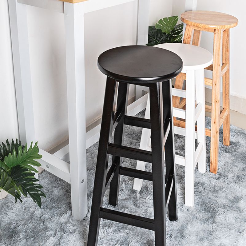 Modern Armless Backless Counter Stool Wood Household Bar Stool with Pedal Clearhalo 'Bar Furniture' 'Bar Stools' 'bar_stools' 'furn' 'furn_bar_stools' 'furniture_bar_stools' 'Kitchen & Dining Furniture' 'kitchen&dining_furn' 'kitchen' 'kitchen_furn' Furniture' 1200x1200_c5b522a5-2d75-4fdf-9f97-42341f42e10d
