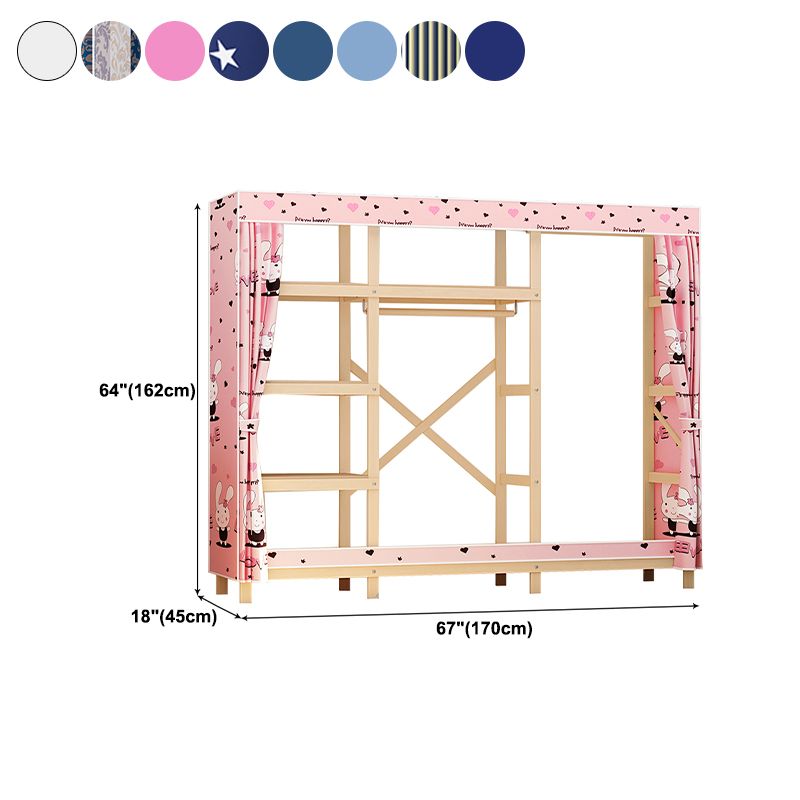Contemporary Style Wardrobe Solid Wood 1-Door Wardrobe Closet for Bedroom Clearhalo 'Armoires & Wardrobes' 'armoires_wardrobes' 'Bedroom Furniture' 'furn' 'furn_armoires_wardrobes' 'Furniture' 1200x1200_c5b99b0f-46e1-4113-a138-b953d5b81dea