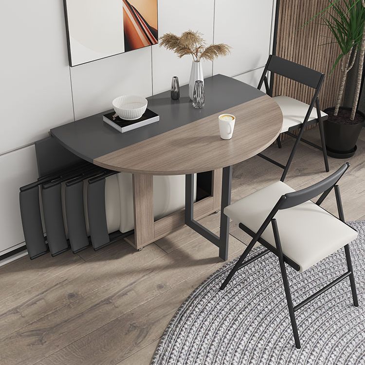 1/3/9 pezzi tavolo da pranzo a forma tondo in legno e set di sedie