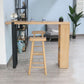 Modern Wood Bar Table with Rectangle Table Top Double Pedestal Table - 15.8'' Square Clearhalo 'Bar Furniture' 'Bar Tables' 'bar_tables' 'furn' 'furn_bar_tables' 'Furniture' 'furniture_bar_tables' 'Kitchen & Dining Furniture' 1200x1200_c5bc6ff5-e6de-4d06-a030-d0fd67c0023c