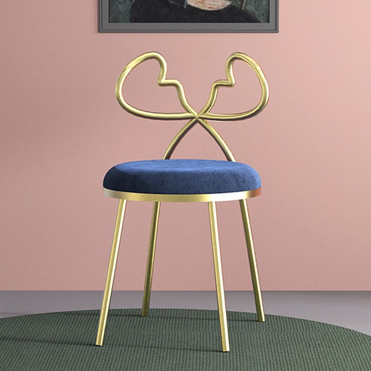 Silla lateral de comedor de tela Sillas de comedor abiertas de diseño nórdico