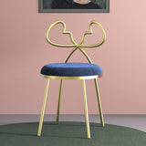 Silla lateral de comedor de tela Sillas de comedor abiertas de diseño nórdico