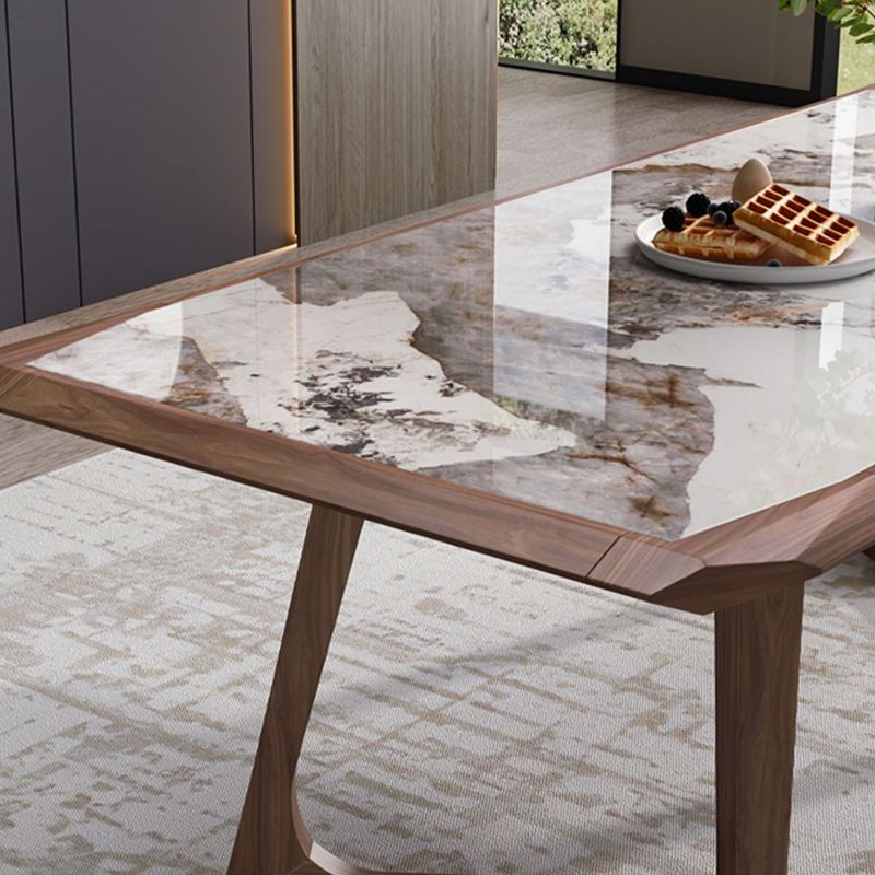 Designer Style 1/4/5/7 Pieces Dining Set Sintered Stone Dining Table with Leather Chairs Clearhalo 'Dining Room Sets' 'Dining Tables & Seating' 'dining_room_set' 'furn' 'furn_dining_room_set' 'Furniture' 'furniture_dining_room_set' 'Kitchen & Dining Furniture' 1200x1200_c5bd24b7-dd0b-4f4a-a785-f2b79fc55d6a