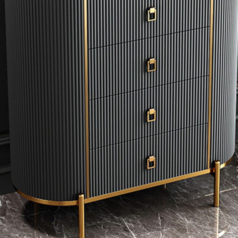 Glam Stone Bedroom Chest 16" Wide Storage Chest with Drawers