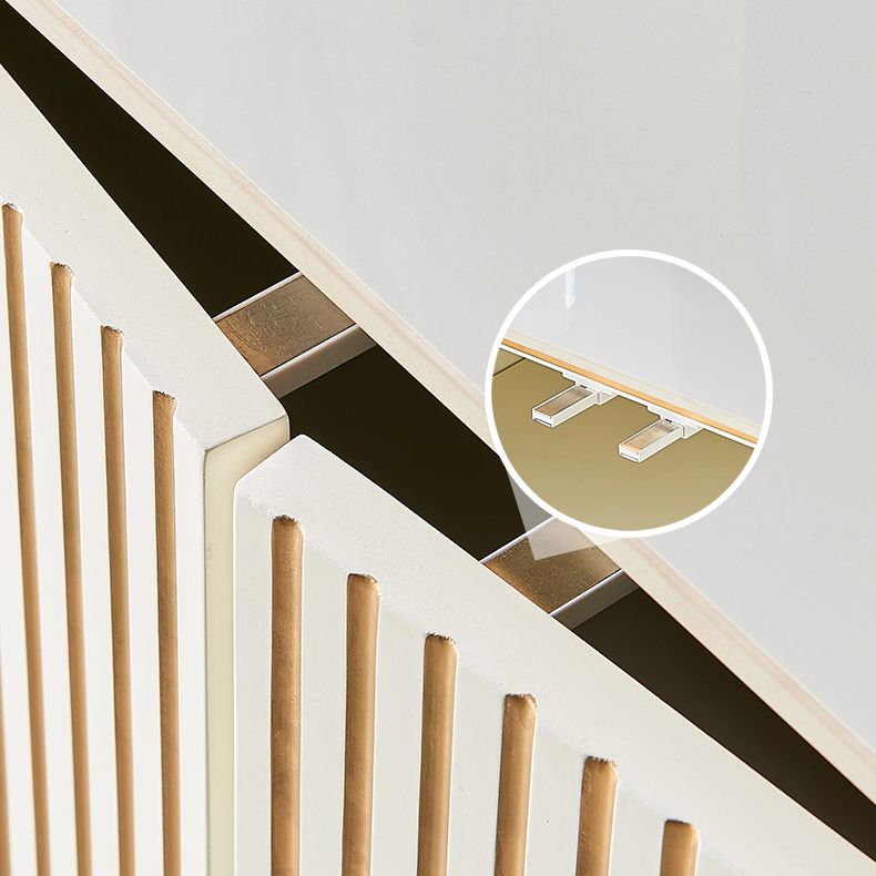 Estantería ajustable aparador blanco gabinete diseñada de madera credenza