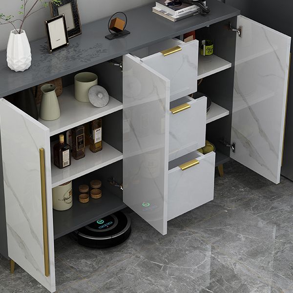 Sideboard Glam Sideboard in legno artificiale con porta per soggiorno