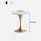 Metal Modern Round Dining Table Marble Top Indoor Table with Tulip Base Clearhalo ' dining_table' 'Dining Tables & Seating' 'Dining Tables' 'furn' 'furn_dining_table' 'Furniture' 'furniture_dining_table' 'Kitchen & Dining Furniture' 'kitchen&dining_furn' 'kitchen' 'kitchen_dining_table' 1200x1200_c5be6a41-7cf6-4c8b-bdc8-71fe18fe0d52