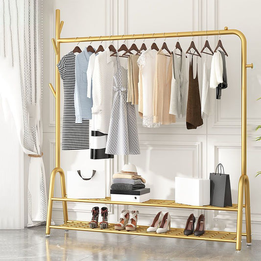 Fancy Hall Tree Hermoso árbol de entrada de metal con estante de almacenamiento de ganchos