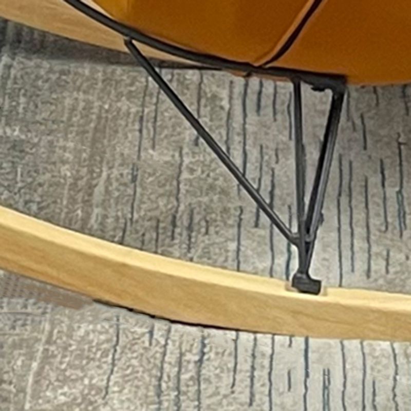 Sedia accento senza braccio contemporanea sedia in fico in pelle con schiena alta