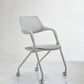 Contemporary Fixed Arms Swivel Chair Gray Cushion Conference Chair Clearhalo 'furn' 'furn_office_chair' 'Furniture' 'Office Chairs' 'Office Furniture' 'office_chair' 1200x1200_c5c19eb5-57fd-47a6-a7fc-335c3750dc86