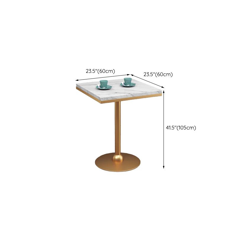 Gold Base Bar Table White Stone Fixed Pub Height Dining Table Clearhalo 'Bar Furniture' 'Bar Tables' 'bar_tables' 'furn' 'furn_bar_tables' 'Furniture' 'Kitchen & Dining Furniture' 1200x1200_c5c1b612-f817-475a-834b-effb5ebe5b4b