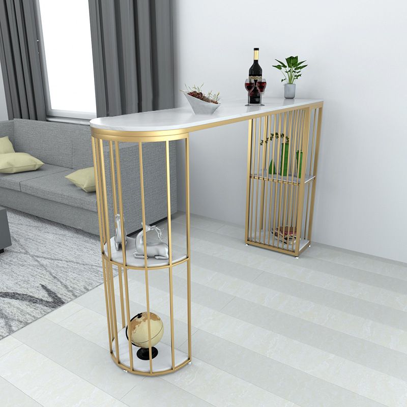 Rectangle Stone Bar Table Traditional Luxury Bar Dining Table with Sled Base Clearhalo 'Bar Furniture' 'Bar Tables' 'bar_tables' 'Furniture' 'furniture_bar_tables' 'Kitchen & Dining Furniture' 1200x1200_c5c28962-a1d6-4f6e-a122-d3677e56f89c