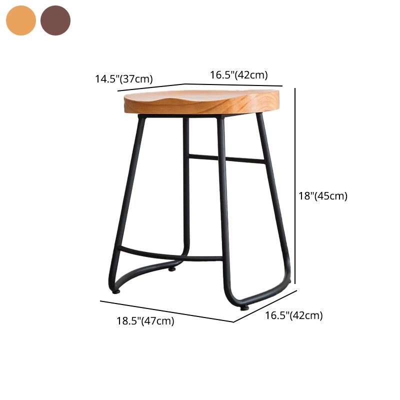 Contemporary Backless Solid Wood Bar Stool Matte Finish Indoor Stool Clearhalo 'Bar Furniture' 'Bar Stools' 'bar_stools' 'furn' 'furn_bar_stools' 'Furniture' 'furniture_bar_stools' 'Kitchen & Dining Furniture' 1200x1200_c5c4bb0d-08c1-4a81-bf7c-27c43dfa2de6