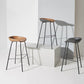 Contemporary Matte Finish Leather Barstool Low Back Home Stool Clearhalo 'Bar Furniture' 'Bar Stools' 'bar_stools' 'furn' 'furn_bar_stools' 'Furniture' 'furniture_bar_stools' 'Kitchen & Dining Furniture' 1200x1200_c5c4c0d5-cd71-4a89-985b-050b7aad7e11