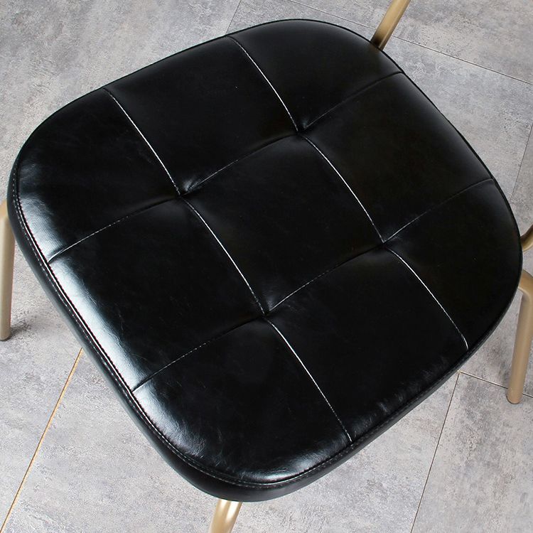 Industrial Style PU Leather Dining Chairs Open Back Dining Arm Side Chairs for Home Clearhalo ' kitchen&dining_furn' 'Dining Chairs' 'Dining Tables & Seating' 'dining_chair' 'furn' 'furn_dining_chair' 'Furniture' 'furniture_dining_chair' 'Kitchen & Dining Furniture' 'kitchen' 1200x1200_c5c6f84e-ae67-4518-ba84-8971512152bc