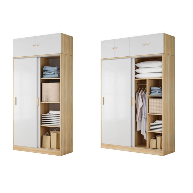 Engineered houten garderobe kast moderne garderobe kast met planken