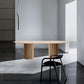 Modern Pine Wood Table for Restaurant Oval Dining Table with Double Pedestal Base Clearhalo 'Dining Tables & Seating' 'Dining Tables' 'dining_table' 'furn' 'furn_dining_table' 'Furniture' 'furniture_dining_table' 'Kitchen & Dining Furniture' 'kitchen' 'kitchen_dining_table' 1200x1200_c5c7ba10-d76e-43b8-91b9-2df7e5027d3d