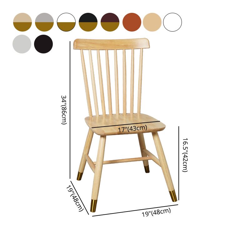 Wood Contemporary Side Chairs Windsor Back Dining Chairs for Home Clearhalo ' kitchen&dining_furn' 'Dining Chairs' 'Dining Tables & Seating' 'dining_chair' 'furn' 'furn_dining_chair' 'Furniture' 'furniture_dining_chair' 'Kitchen & Dining Furniture' 'kitchen' 1200x1200_c5c982f8-5115-4a45-b742-61aa22bbd7c1