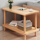 Modern Side Table No Distressing Wood End Table with Storage