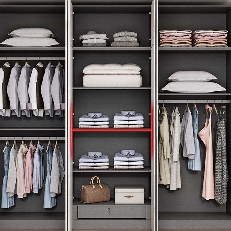 Armoire armoire de style contemporain armoire en bois avec porte pour chambre à coucher