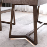 Solid Wood Contemporary Rectangular Dining Table Ash Wood Top Table with Trestle Base Clearhalo ' dining_table' 'Dining Tables & Seating' 'Dining Tables' 'furn' 'furn_dining_table' 'Furniture' 'furniture_dining_table' 'Kitchen & Dining Furniture' 'kitchen&dining_furn' 'kitchen' 'kitchen_dining_table' 1200x1200_c5ccd4c0-392e-4423-81b6-2772a3756748