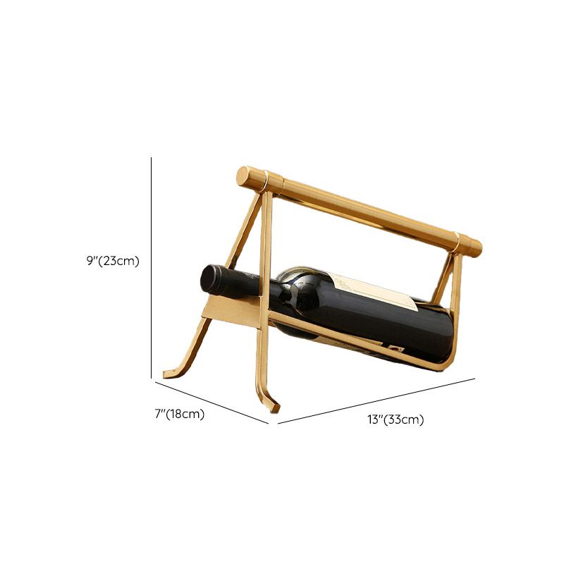 リビングルーム用のカウンタートップワインラックグラムメタルワインボトルラック