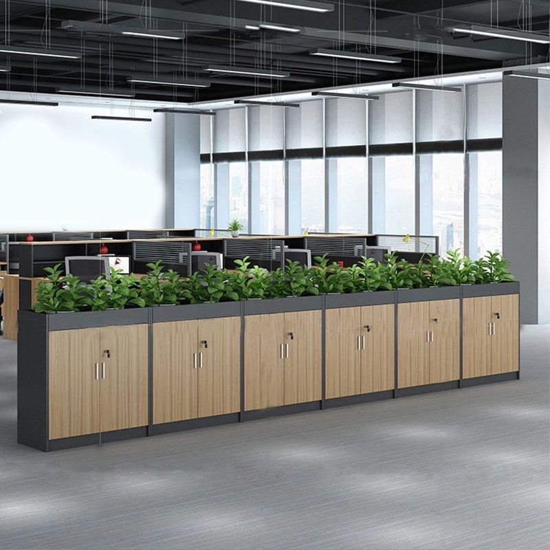 Archivo de madera moderno con almacenamiento de bloqueo para el hogar y la oficina