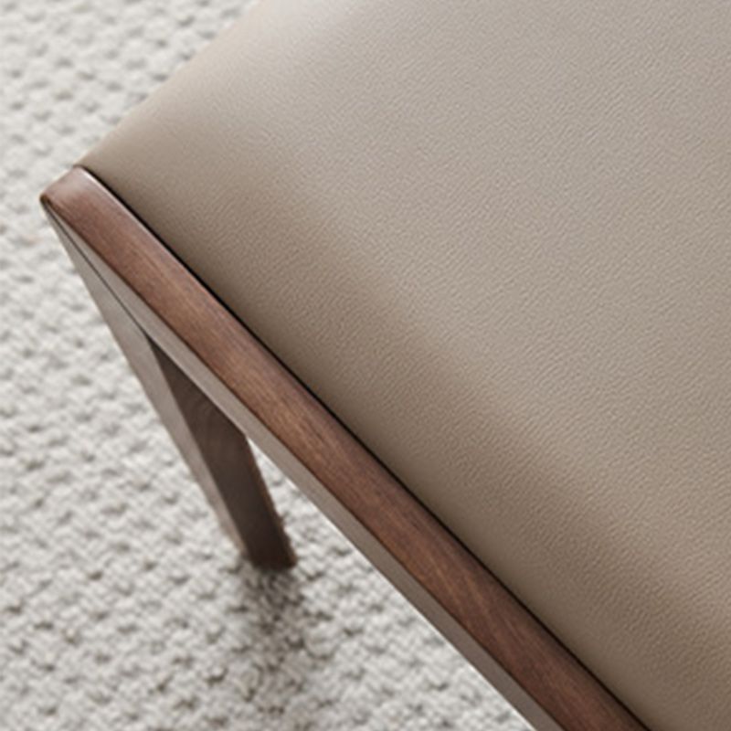 16" W Modern Seating Bench Cushioned Solid Wood Ottoman Bench Clearhalo 'Benches' 'Chairs & Seating' 'furn' 'furn_benches' 'Furniture' 'Living Room Furniture' 1200x1200_c5d1bad7-2f84-49aa-851b-105c122761e3