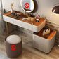 Contemporary Wooden Dressing Table 5-Drawers Makeup Vanity Desk