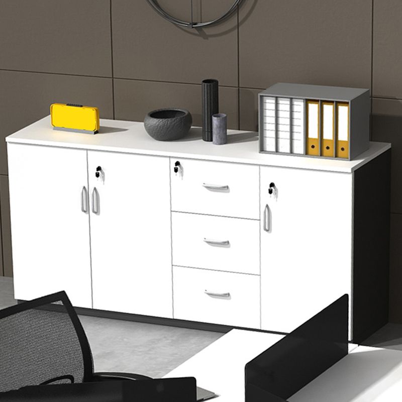 Classeur latéral contemporain armoire à dossier en bois avec verrouillage et stockage