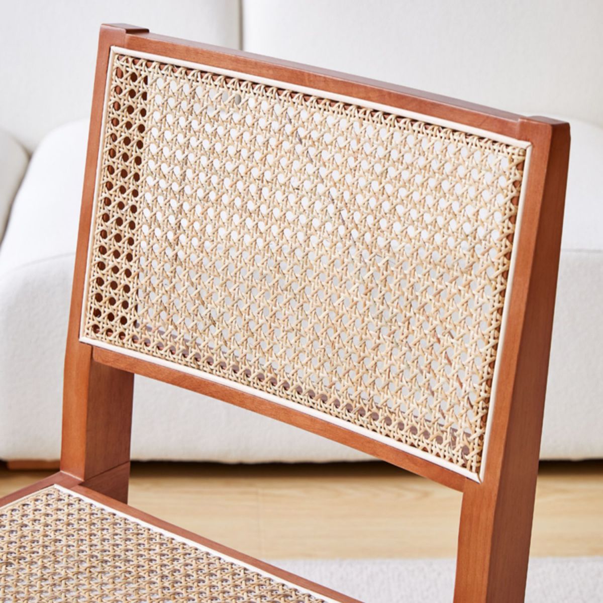 Contemporary Side Chair Wood Open Back Dining Room Chair for Dining Room