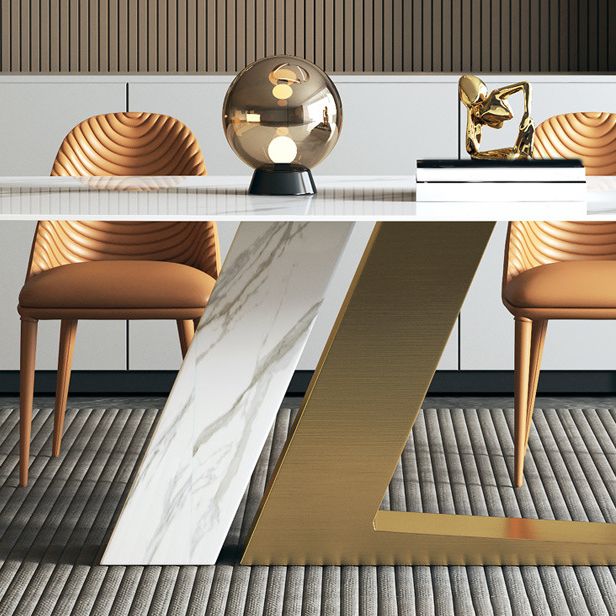 Ensemble de table de salle à manger rectangle moderne 1/5/7