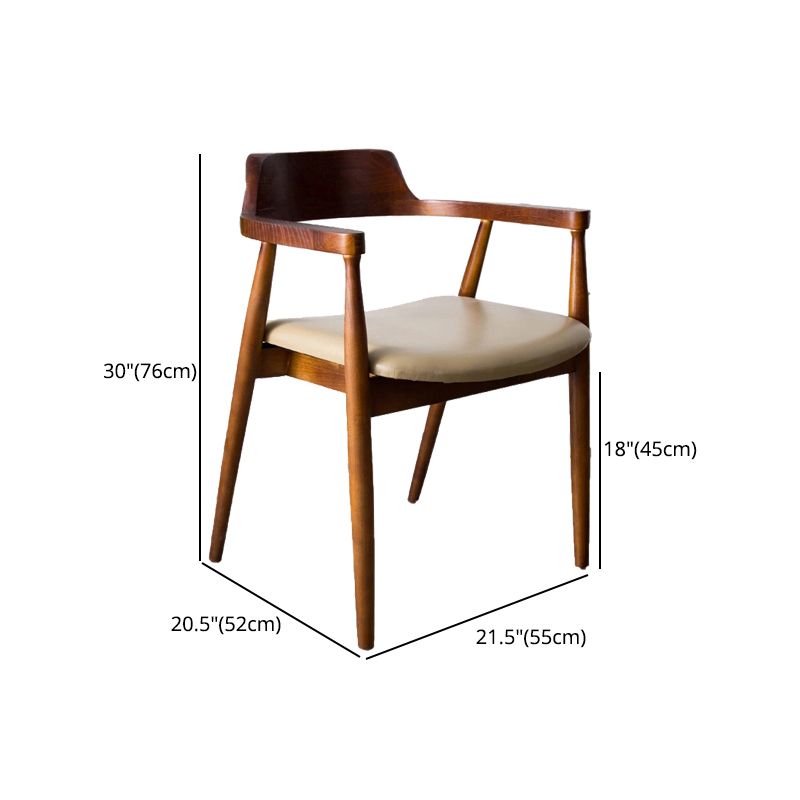 Modern Solid Wood Kitchen and Dining Room Chair Open Back Dining Side Chair Clearhalo 'Dining Chairs' 'Dining Tables & Seating' 'dining_chair' 'furn' 'furn_dining_chair' 'Furniture' 'furniture_dining_chair' 'Kitchen & Dining Furniture' 1200x1200_c5d469a9-20c6-40f4-8c5c-0b1a136e6afc
