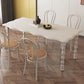 Moderner rechteckiger Holz-Esstisch, 1/2/4/5-teiliges Esszimmer-Set für Café
