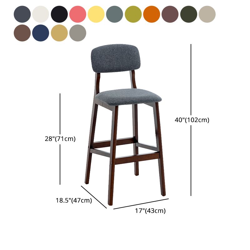 Contemporary Counter Bar Stool Backrest Espresso Wood Bar Stool with Footrest Clearhalo 'Bar Furniture' 'Bar Stools' 'bar_stools' 'furn' 'furn_bar_stools' 'furniture_bar_stools' 'Kitchen & Dining Furniture' 'kitchen&dining_furn' 'kitchen' 'kitchen_furn' Furniture' 1200x1200_c5d83918-9317-4dfa-b949-49bf953c8c6d