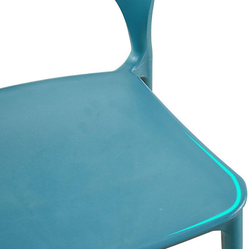 Contemporary Open Back Chairs Dining Armless Stackable Plastic Side Chair Clearhalo ' kitchen&dining_furn' 'Dining Chairs' 'Dining Tables & Seating' 'dining_chair' 'furn' 'furn_dining_chair' 'Furniture' 'furniture_dining_chair' 'Kitchen & Dining Furniture' 'kitchen' 1200x1200_c5da0fb5-6d2f-46b6-a801-d66883f99e85