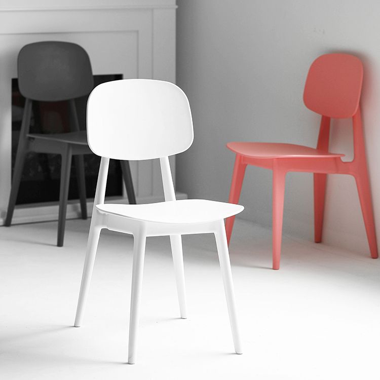 Modern Chair Dining Armless Open Back Chair for Kitchen with Plastic Legs Clearhalo 'Dining Chairs' 'Dining Tables & Seating' 'dining_chair' 'furn' 'furn_dining_chair' 'Furniture' 'furniture_dining_chair' 'Kitchen & Dining Furniture' 1200x1200_c5de8d9a-f159-4215-af62-e12bb153ccfd