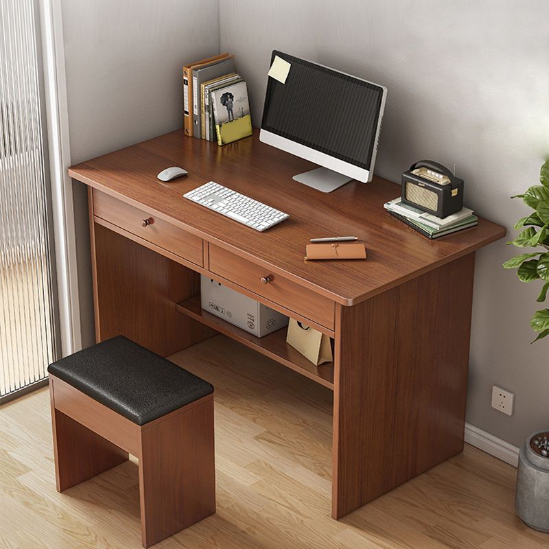 Rectangular Manufactured Wood Writing Desk Modern Desk with Two Drawers Clearhalo 'furn' 'furn_office_desk' 'Furniture' 'furniture_office_desk' 'Office Desks' 'Office Furniture' 'office_desk' 1200x1200_c5deb413-7b8c-4a81-8437-1f93ac14b792