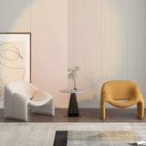 Mid-Century Modern Fixed Back Accent Chair Armless Accent Room Chair for Living Room