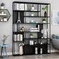 Modern Iron Geometric Shelf Living Room 78.74" Height Bookshelf Clearhalo 'Bookcases' 'furn' 'furn_bookcases' 'Furniture' 'Office Furniture' 1200x1200_c5e1c967-a17f-4fe0-bdfd-5a50611f81ff