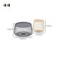 Glam Cocktail Table Abstract Faux Marble/Metal Storage Round Coffee Table