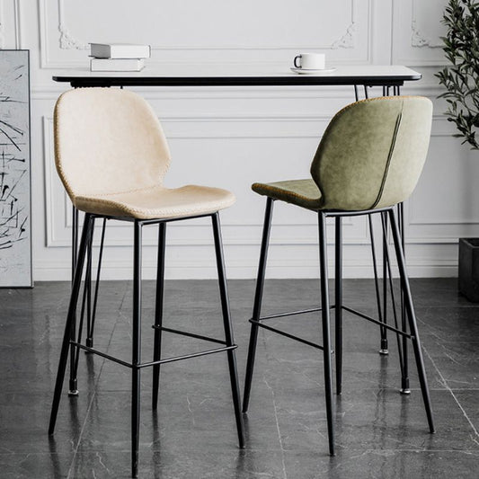 Contemporary Faux Leather Bar Stool 41.5" Indoor Barstool (Set of 2) Clearhalo 'Bar Furniture' 'Bar Stools' 'bar_stools' 'furn' 'furn_bar_stools' 'furniture_bar_stools' 'Kitchen & Dining Furniture' 'kitchen&dining_furn' 'kitchen' 'kitchen_furn' Furniture' 1200x1200_c5e2acec-1e9b-4008-b5de-90c19fae1c01