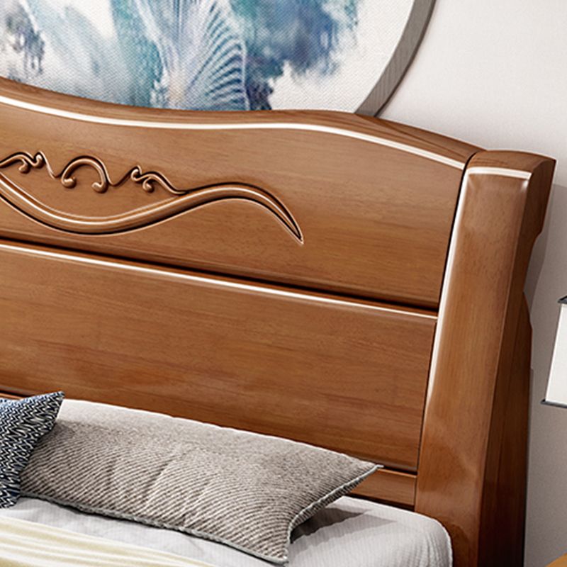 Traditionelle massive Holzmatratze enthalten rechteckige Panel -Standardbett