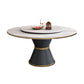 Metal Modern Round Dining Table Sintered Stone Table for Kitchen and Dining Room Clearhalo ' dining_table' 'Dining Tables & Seating' 'Dining Tables' 'furn' 'furn_dining_table' 'Furniture' 'furniture_dining_table' 'Kitchen & Dining Furniture' 'kitchen&dining_furn' 'kitchen' 'kitchen_dining_table' 1200x1200_c5e2ee69-4434-49fb-8d40-460080f2d3d7