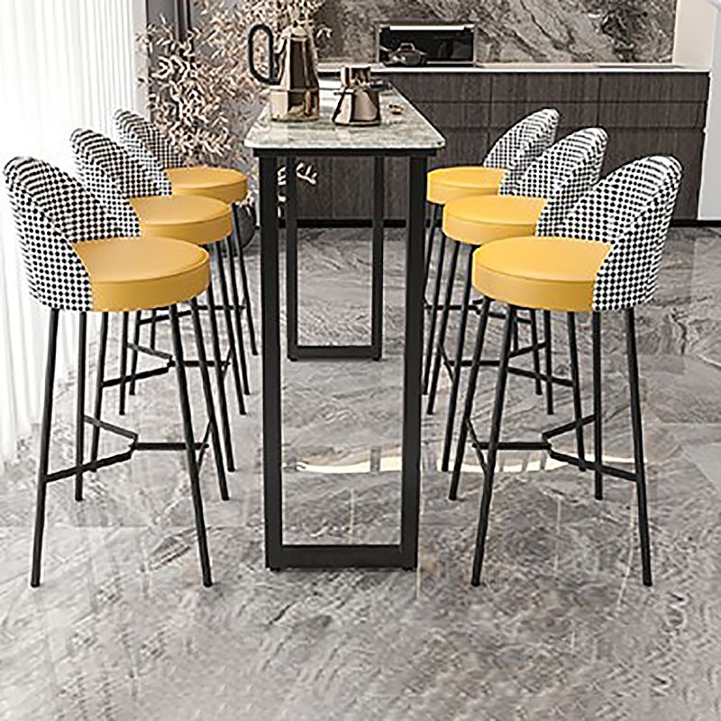 Table de pub rectangulaire de 41 pouces, hauteur de bar industrielle, pour l'extérieur