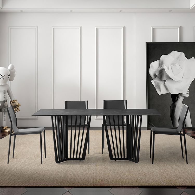 Contemporary Leather Dining Side Chair Matte Finish Solid Back Dining Chair (Set of 2) Clearhalo ' kitchen&dining_furn' 'Dining Chairs' 'Dining Tables & Seating' 'dining_chair' 'furn' 'furn_dining_chair' 'Furniture' 'furniture_dining_chair' 'Kitchen & Dining Furniture' 'kitchen' 1200x1200_c5e6047f-69f6-404a-a0b7-85cf1ce77359