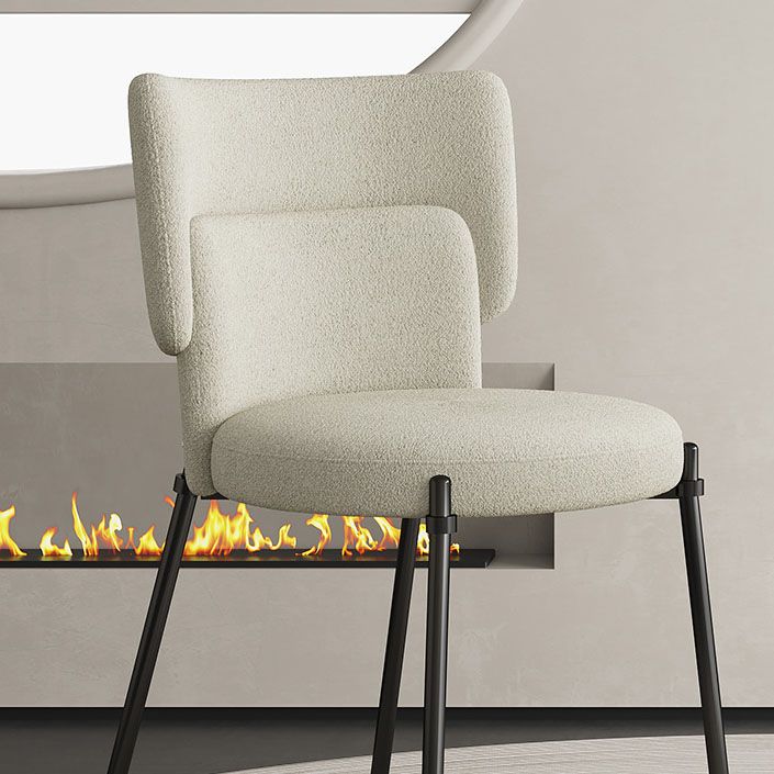 Fabric Dining Room Chairs Modern Style Parsons Armless Chair