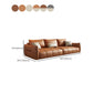 Contemporary Solid Color Pillow Back Square Arm Sofa For Living Room